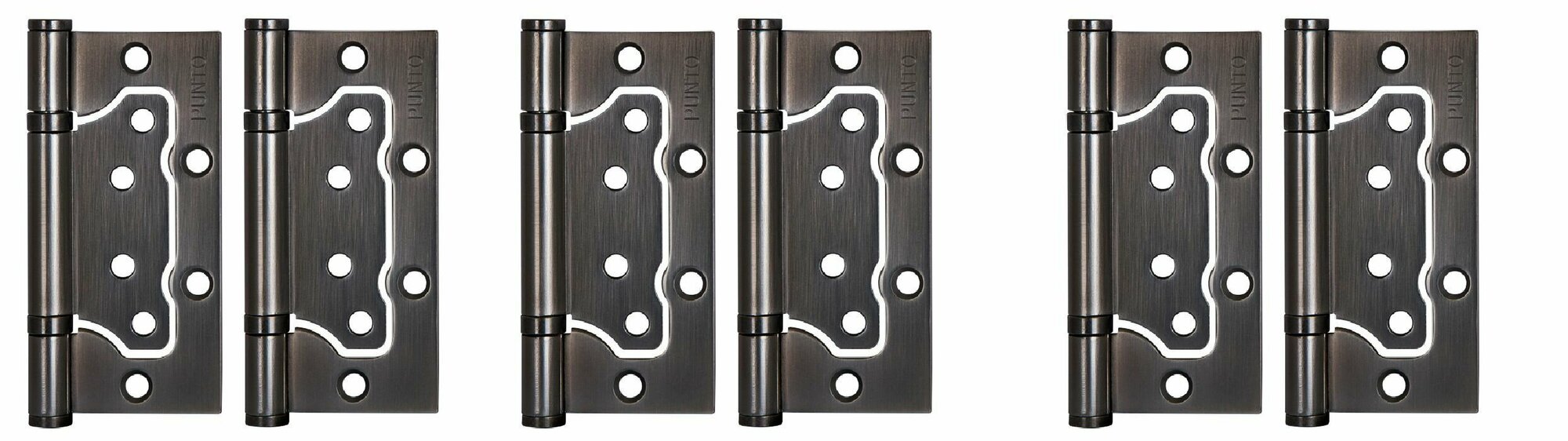 Петля универсальная без врезки PUNTO IN4200W GR (200-2B 100x2,5) (комплект 6 штук)