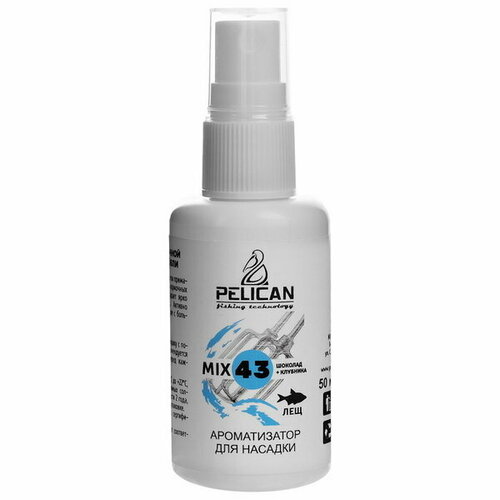 фото Дип-спрей pelican mix 43, лещ, шоколад + клубника, 50 мл pelican fishing technology
