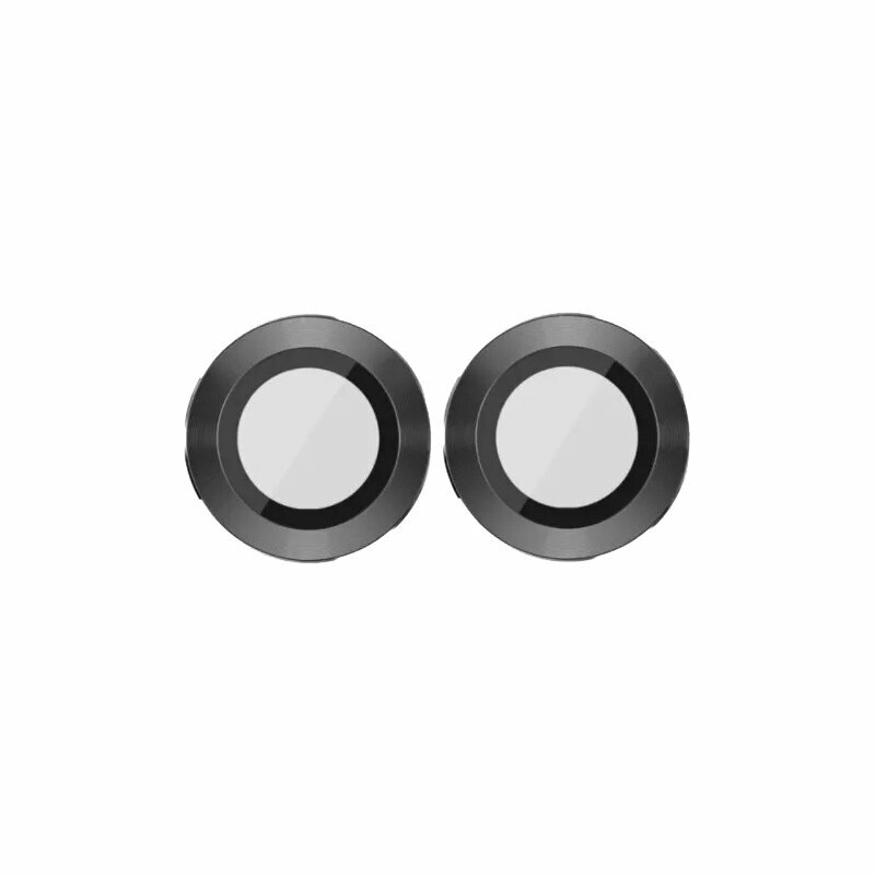 Защитное стекло линзы камеры для Apple iPhone 11 (комплект 2 шт) (черное) (в упаковке)