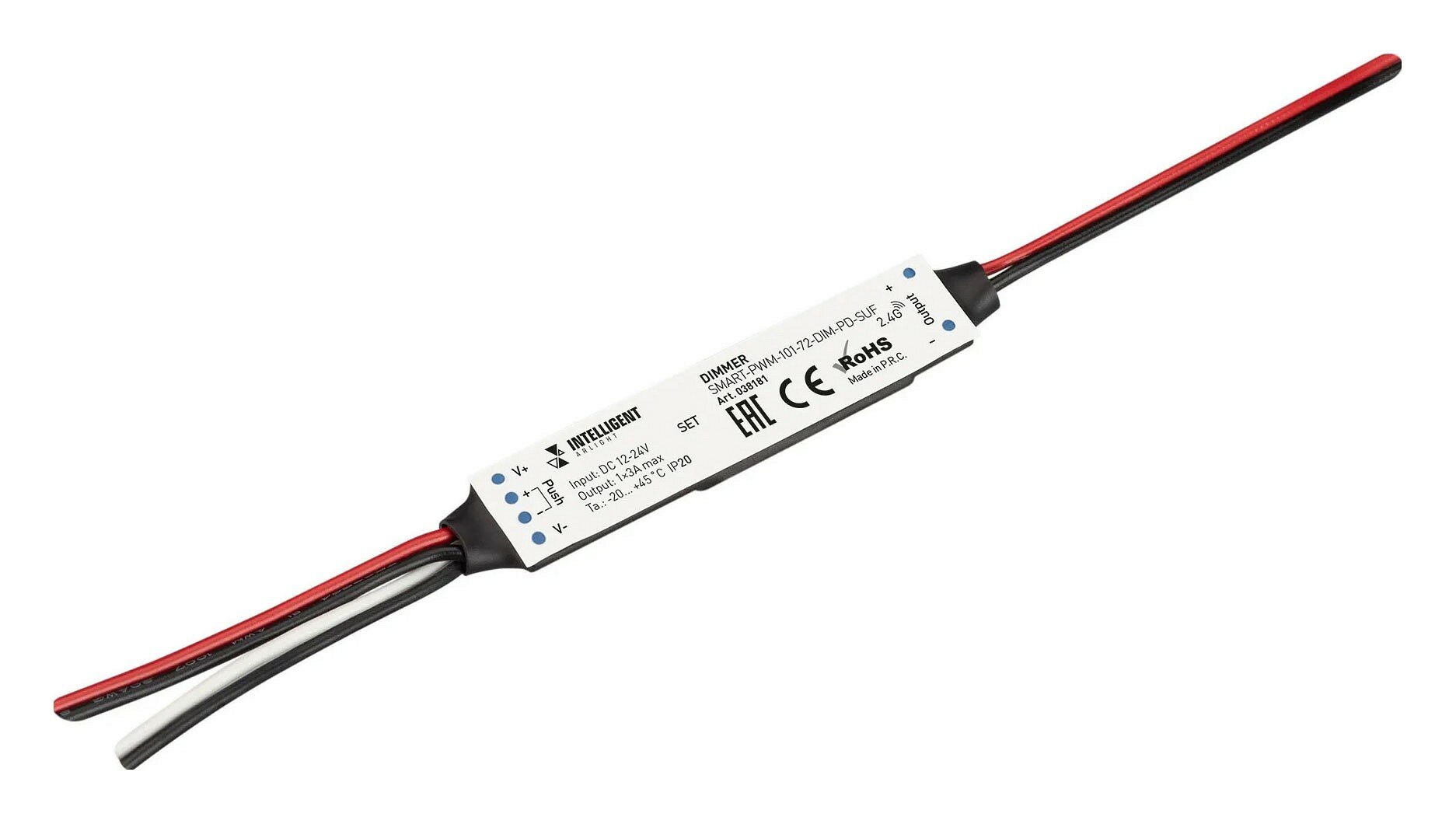 INTELLIGENT ARLIGHT Диммер SMART-PWM-101-72-DIM-PD-SUF (12-24V, 1x3A, SS, 2.4G) (IARL, Пластик) - фото №2