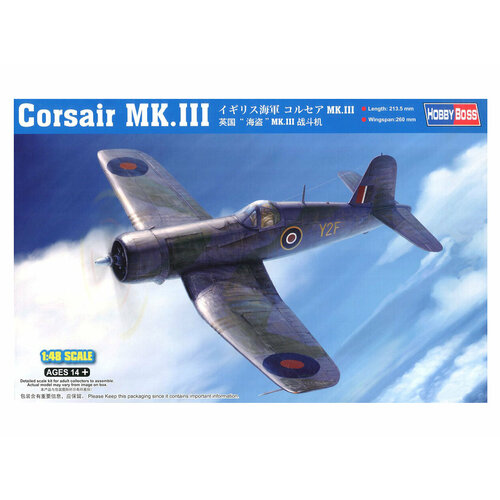 80396 Hobby Boss Американский палубный истребитель Corsair Mk.III (1:48) 81772 hobby boss американский военно транспортный вертолет ch 47a chinook 1 48