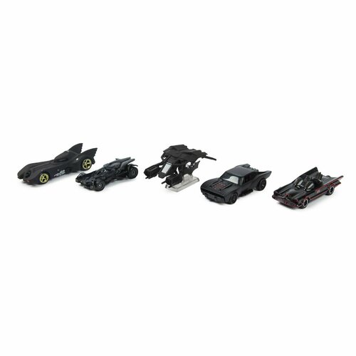 Машина Hot Wheels Batman Bundle 5шт GRM17 hot wheels premium batman bundle 5 pack batmobile cars редкий коллекционный сет моделей бетмен 5 штук