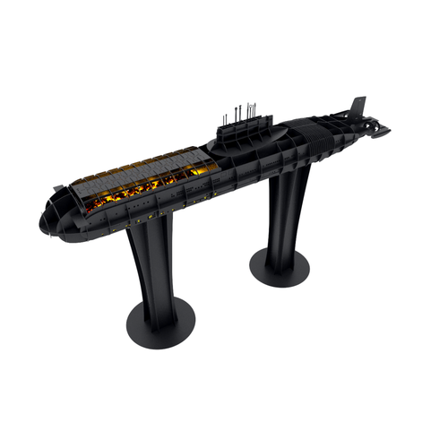 Мангал подводная лодка Акула 2 метра