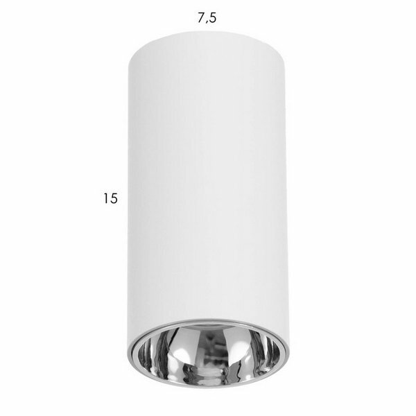 Светильник 671517/1 LED 12Вт белый-серебро 7.5х7.5х15 см