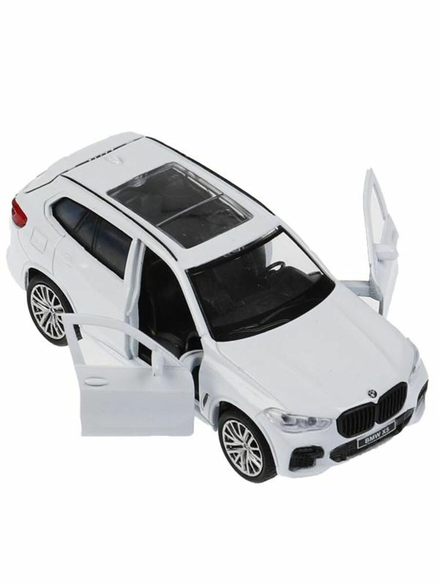 Машина металлическая Технопарк BMW X5 M-Sport 12 см, открываются двери, багажник, белый (X5-12-WH) - фотография № 1
