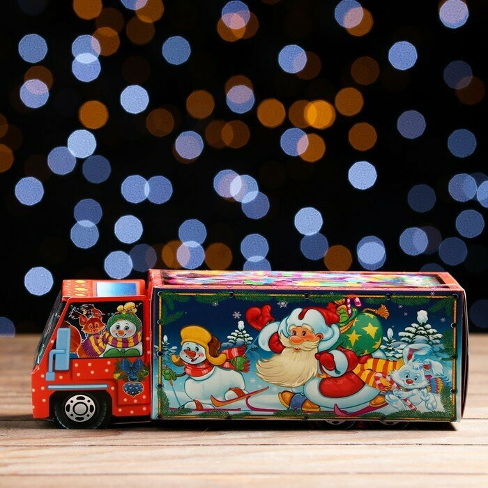 Новогодний подарочный набор "Машинка малая "Сладкоежка" 500 г. - фотография № 9