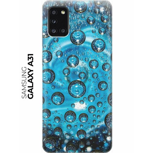 re pa накладка transparent для samsung galaxy j6 2018 с принтом голубые капли RE: PA Накладка Transparent для Samsung Galaxy A31 с принтом Голубые капли