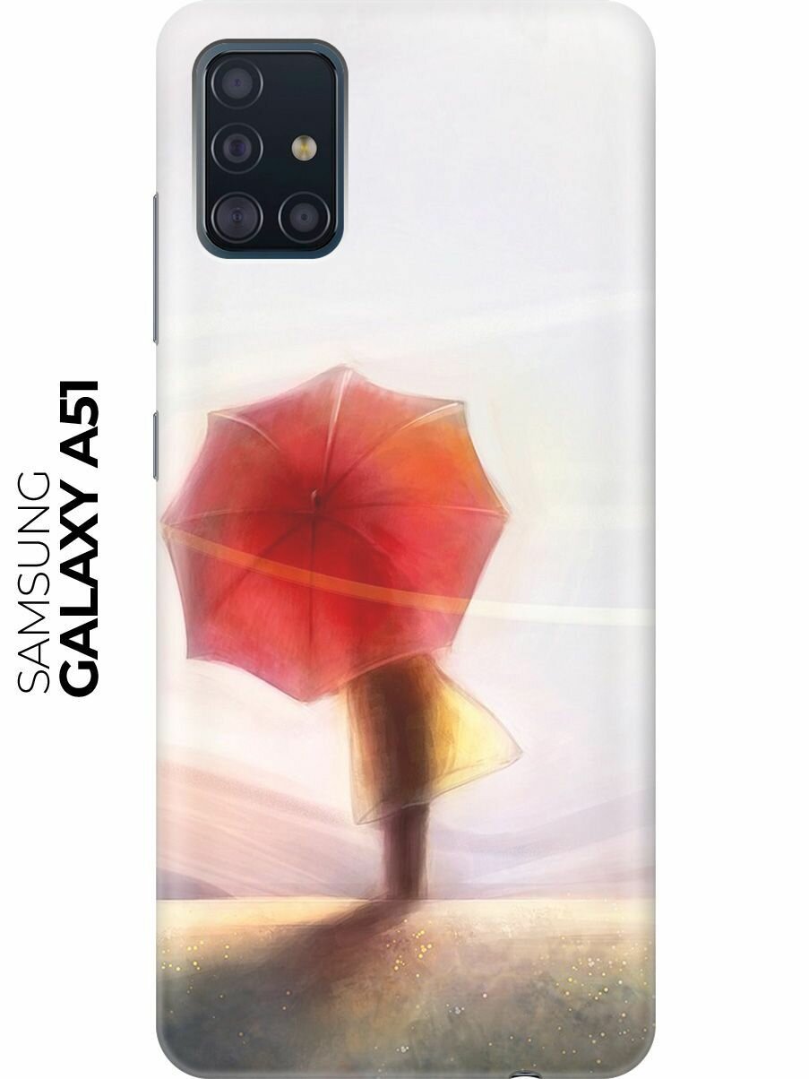 RE: PA Чехол - накладка ArtColor для Samsung Galaxy A51 с принтом "Красный зонтик"