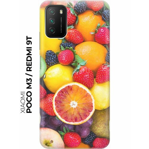 RE: PA Накладка Transparent для Xiaomi Poco M3 / Redmi 9T с принтом Сочные фрукты re pa накладка transparent для xiaomi poco m3 redmi 9t с принтом цветные драже