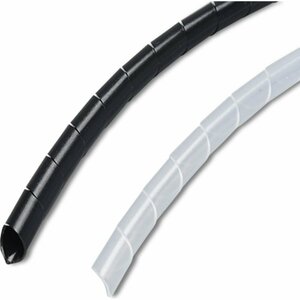 PARLMU спиральная пластиковая оплетка SWB 4-1, полиэтилен, размер 4, бухта 20 m, цвет черный PR4100100