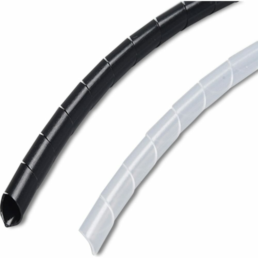 PARLMU спиральная пластиковая оплетка SWB 6-1, полиэтилен, размер 6, бухта 14 m, цвет черный PR4100200