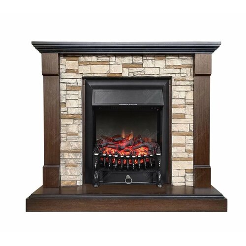 Электрокамин Emily DN с очагом Fobos Lux Black