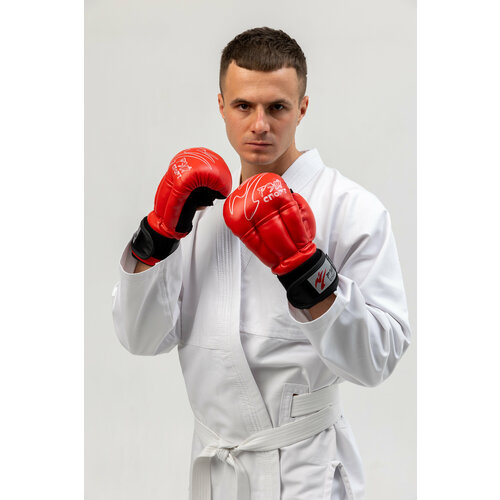 Перчатки для Рукопашного боя Рэй-спорт Fight-1кожа/иск. кожа (Красный, 10M ) перчатки для рукопашного боя рэй спорт fight 1 иск кожа красный 6xs