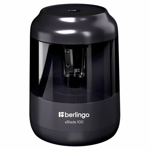Точилка Berlingo xBlade 100 электрическая, 1 отверстие, с контейнером