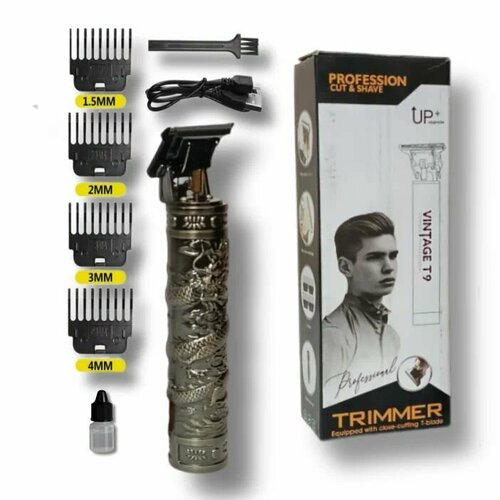 Триммер для стрижки бороды и усов Vintage T9 с аккумулятором увеличенной ёмкости 2800 мАч 89000₽