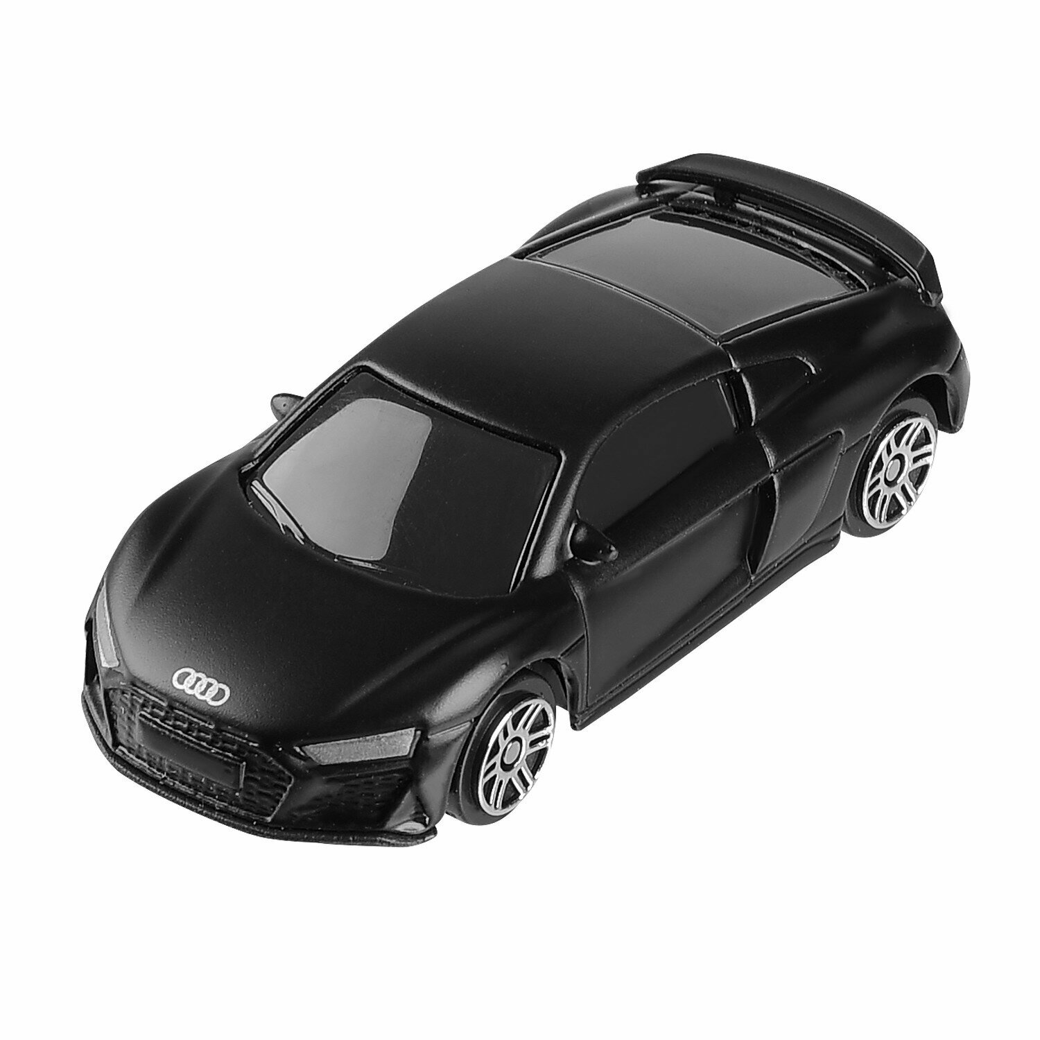 Машина Audi R8 Coupe 2019, черная Uni-fortune - фото №11