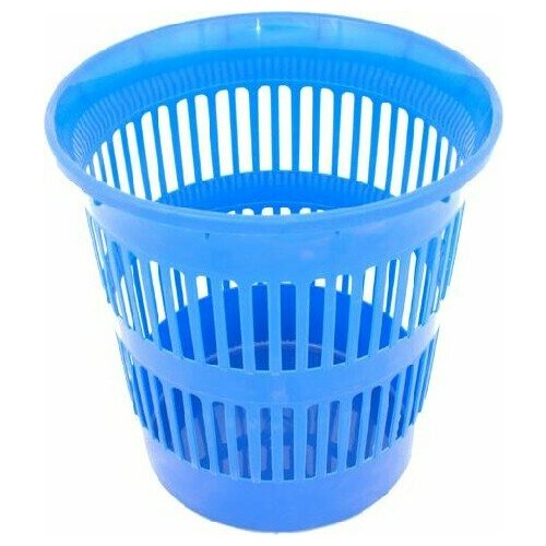 Корзина для мусора пластиковая, цвет синий