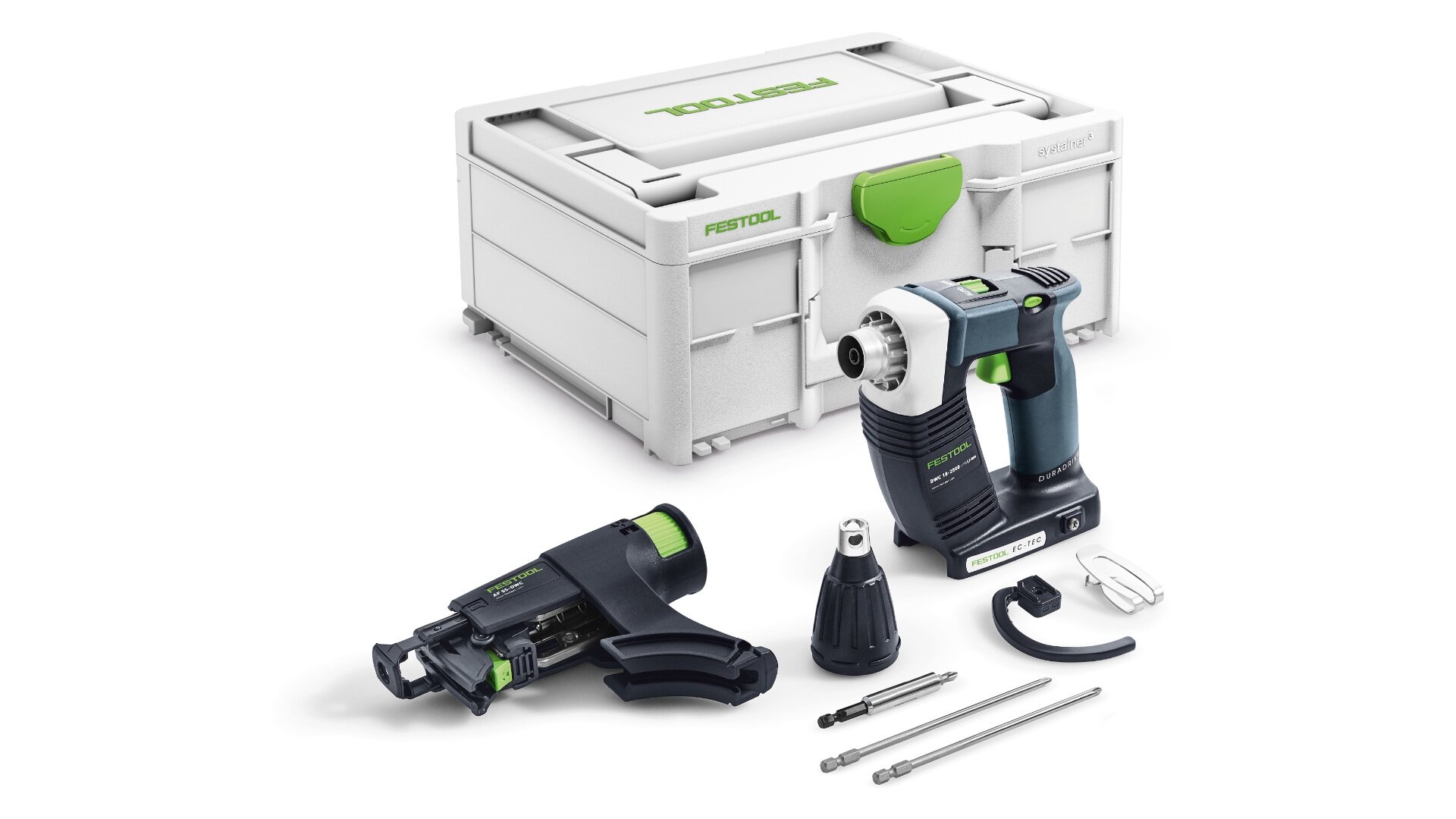 Аккумуляторный шуруповёрт для гипсокартона Festool DuraDrive DWC 18-2500 Li-Basic