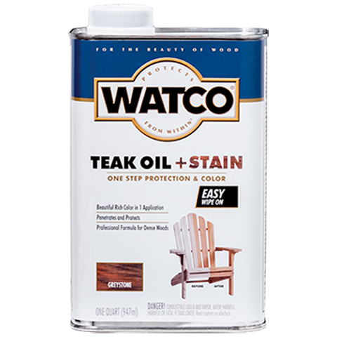 Watco Teak Oil Finish +Stain Тиковое масло тонирующее для дерева (лесной орех 0946 л)