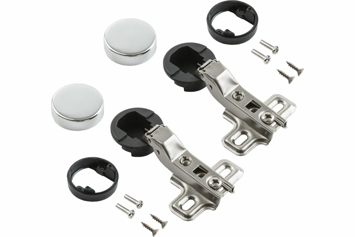 Петля мебельная для стекла LEMAX Prof 2PCS-M120-HALF(M021) - фото №1