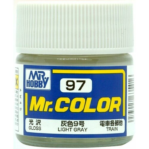 gunze sangyo mr hobby разбавитель mr color leveling thinner 400 мл выравнивающий Mr.Color Краска эмалевая цвет Светло-серый глянцевый, 10мл