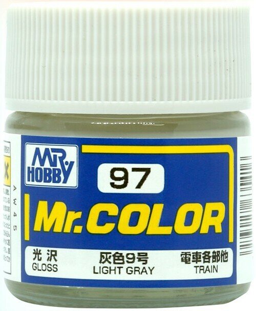 фото MR.HOBBY Mr.Color Light Gray, Светло-серый глянцевый, Краска акриловая, 10мл