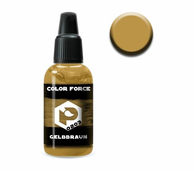 Pacific88 Aero COLOR FORCE Краска для аэрографа Gelbbraun18 ml