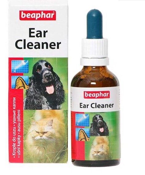 Беафар Ear-Cleaner Лосьон д/кошек и собак уход за ушами, 50мл (1 шт.) - фотография № 2