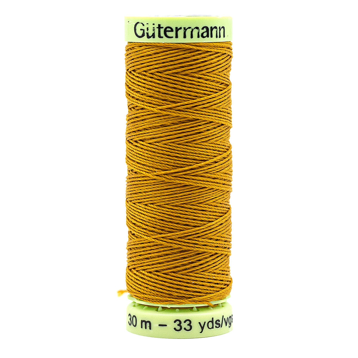 Нитки швейные Top Stitch 30/30 м для декоративной отстрочки, 100% полиэстер, Gutermann 744506 (412 охра), 5 шт
