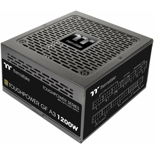 Thermaltake Блок питания Thermaltake ATX 1200W Toughpower GF A3 Gen.5 80+ gold (20+4pin) APFC 140mm fan color LED 12xSATA Cab Manag RTL черный
