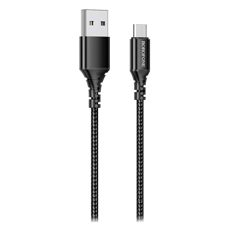 Дата-кабель USB универсальный MicroUSB Borofone BX54 (черный)