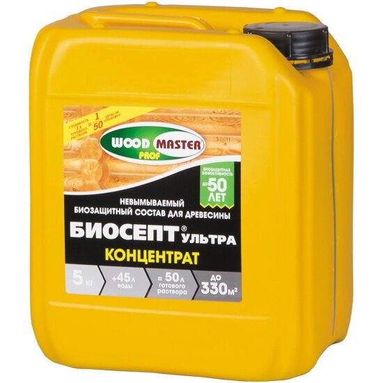 Антисептик для дерева Woodmaster Prof Биосепт-Ультра, концентрат, 5 кг