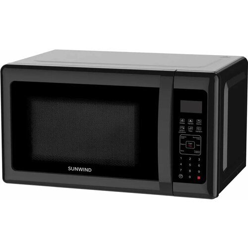 Микроволновая печь SunWind SUN-MW007, 700Вт, 20л, черный микроволновая печь bq 20035sm bg 1050вт черный 86191737