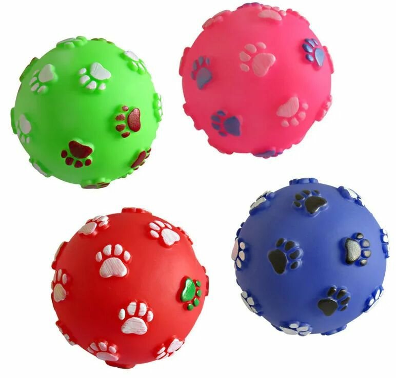 NOBBY Игрушка мяч с лапками набор 7,5 см 24 шт