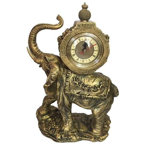 Часы-композиция время Слон (цвет бронза), 22*10*35см. KSMR-626943/SH003