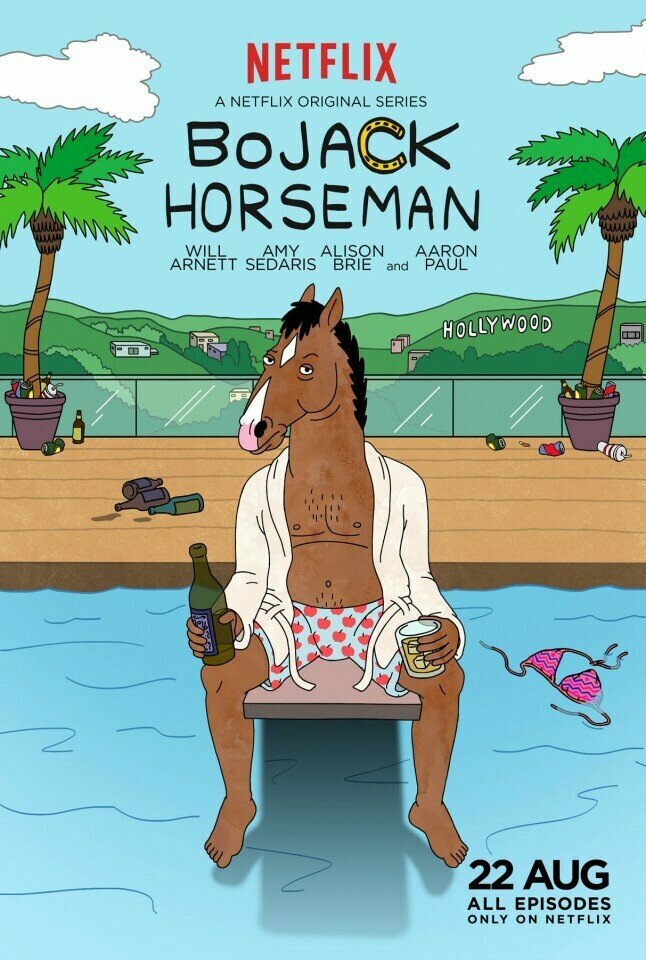 Плакат постер на бумаге BoJack Horseman Конь БоДжек . Размер 21 х 30 см