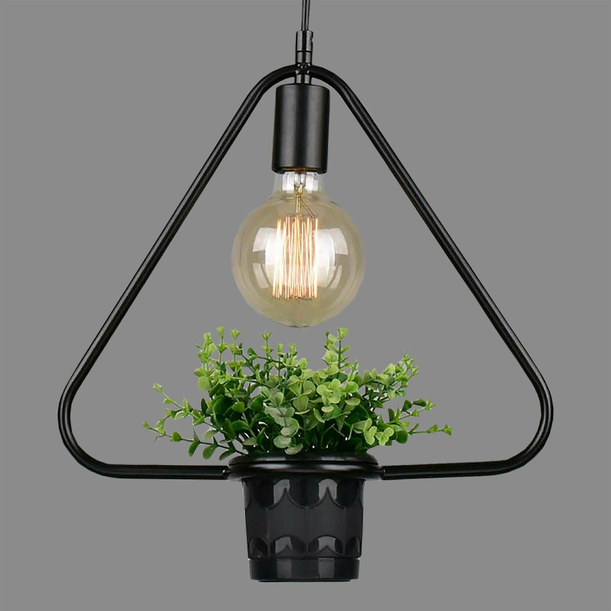 люстра подвесная россвет геометрия рс20851 bk/1p е27 1x60w - фото №3