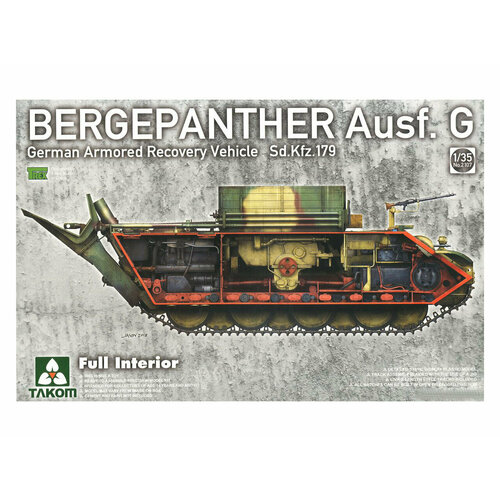 2107 Takom брэм Bergepanther Ausf. G с интерьером (1:35) 2101 takom bergepanther ausf a assebled by demag 1 35