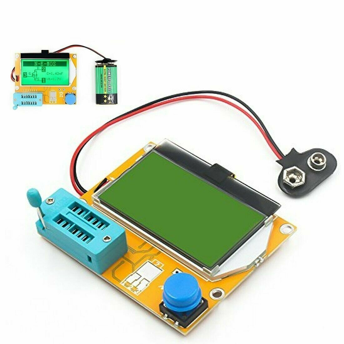 Тестер эл. ком-тов LCR-T4 ESR meter универсальный, для проверки и определения параметров различных электронных компонентов