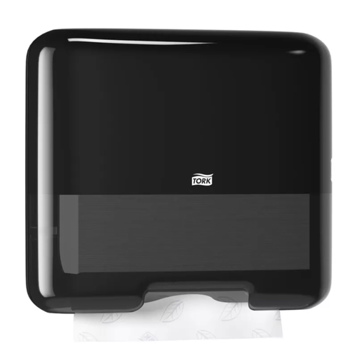 Мини-диспенсер для листовых полотенец сложения ZZ и C, Tork 553108 (H3) черный