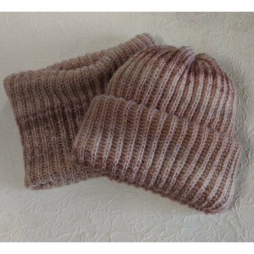 фото Шапка , размер 56/58, бежевый нет