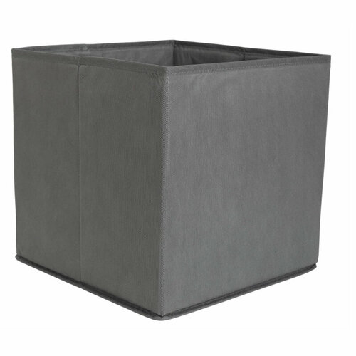 Комплект 2 штук, Короб для хранения Attache, размер 31х31х30см, серый, без молнии короб для хранения вещей войлок l серый