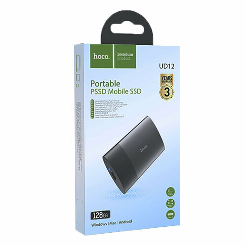 SSD-накопитель HOCO UD12 на 128 ГБ черный 4990₽