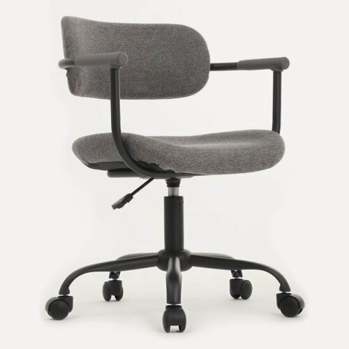 Изображение товара Кресло офисное Riva Design W-231 Чёрный каркас/Серая ткань 60-60-75*83