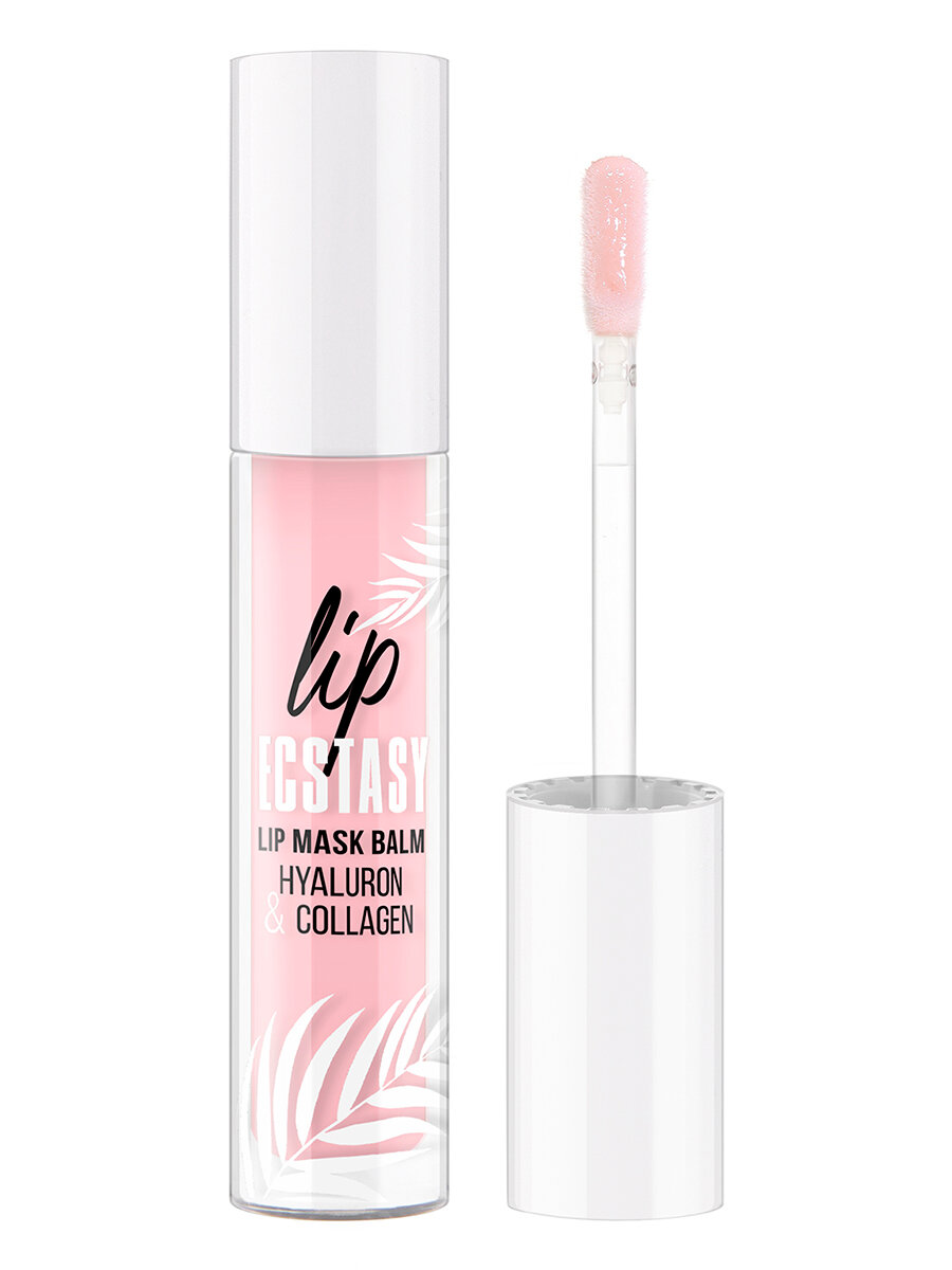 LUXVISAGE Маска-бальзам для губ LIP ECSTASY hyaluron & collagen, тон 601 ROSE