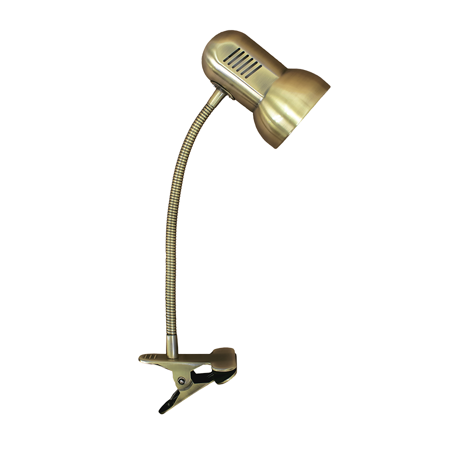 Настольный светильник на прищепке Ultra LIGHT MT2023, Е27, 40 Вт, латунь