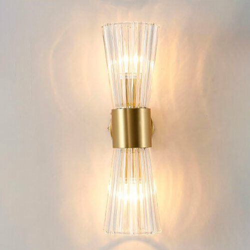 Светильник настенный стеклянный с 2 плафонами 5190₽