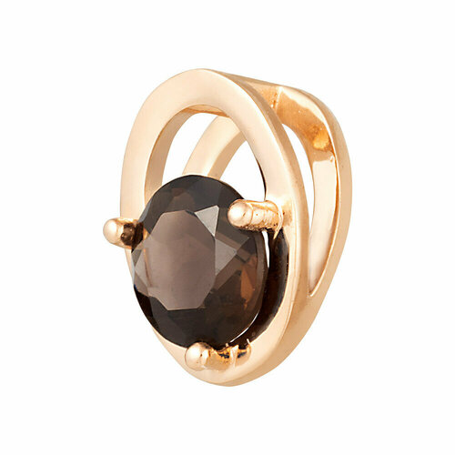 фото Подвеска aloris, красное золото, 585 проба, раухтопаз aloris jewelry