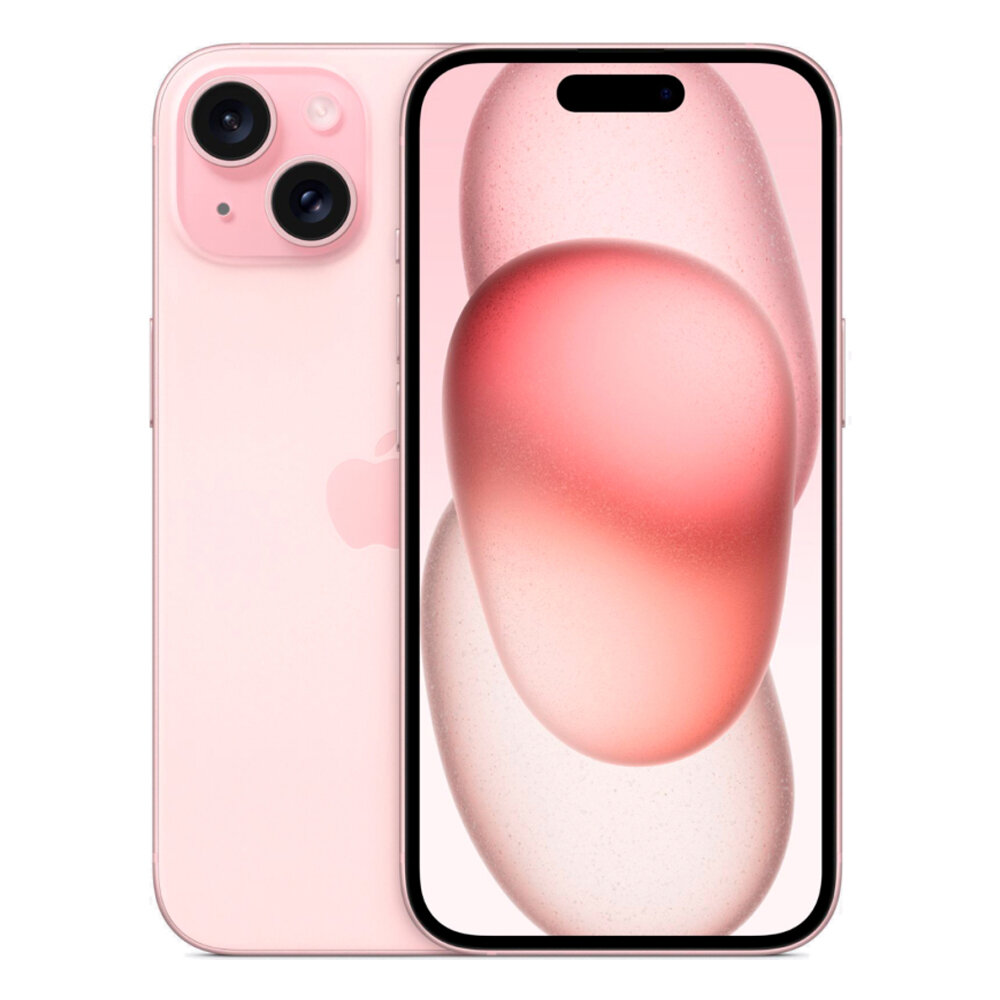 Смартфон Apple iPhone 15 128 ГБ, Dual: nano SIM + eSIM, Розовый (без RuStore) — фото 1