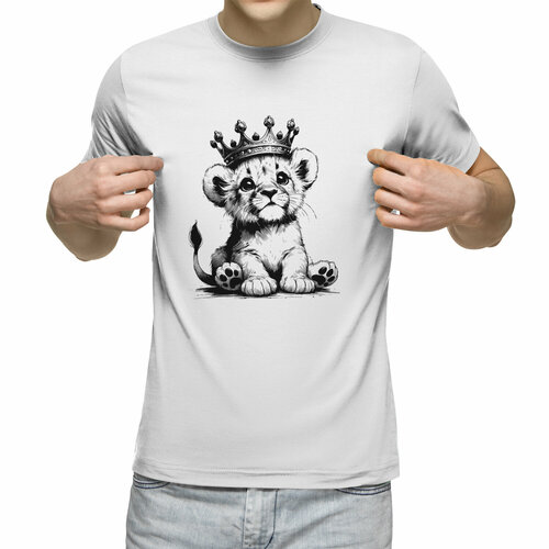 Футболка Us Basic, размер 2XL, белый мужская футболка улитка в короне m белый